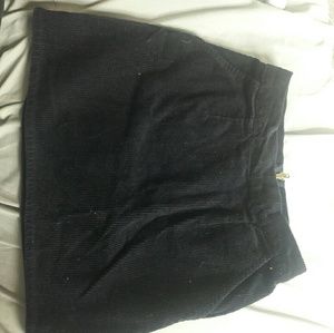 Corduroy black skirt
